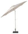 Parasol Ø300 cm sandgrå m/krank og tilt - Sunlife